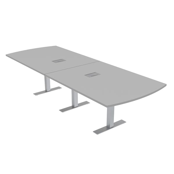 45 in W, 120 in L, 29 in H, Engineered Wood Top, Grey